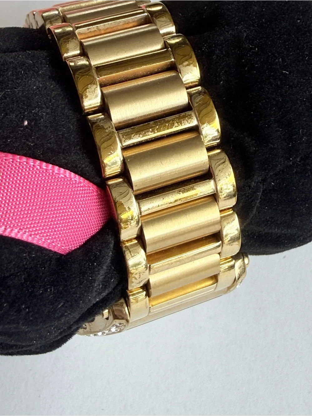 Juicy Couture Gold-Tone Crystal Accent Women's Bracelet Watch with Charm